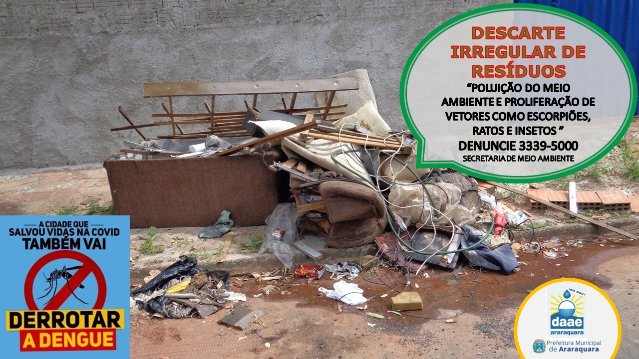 Daae alerta para os riscos do descarte irregular de resíduos
