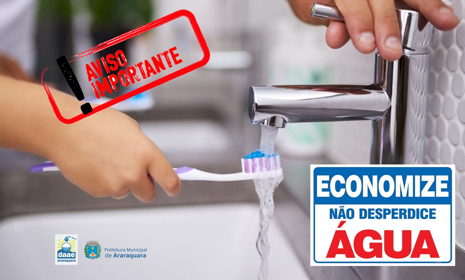 Leia mais sobre o artigo ECONOMIZE ÁGUA! EVITE O DESPERDÍCIO!