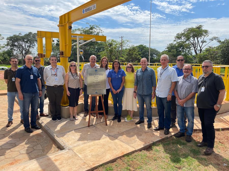 DAAE E PREFEITURA INAUGURAM SISTEMA DE REGULARIZAÇÃO DA VAZÃO DO LODO DA ETA PAIOL