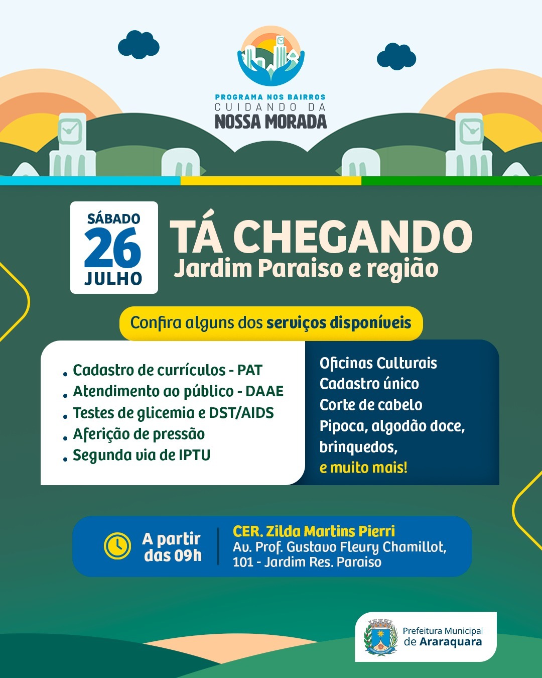 DAAE NOS BAIRROS: CUIDANDO DA NOSSA MORADA CHEGA AO JARDIM PARAÍSO