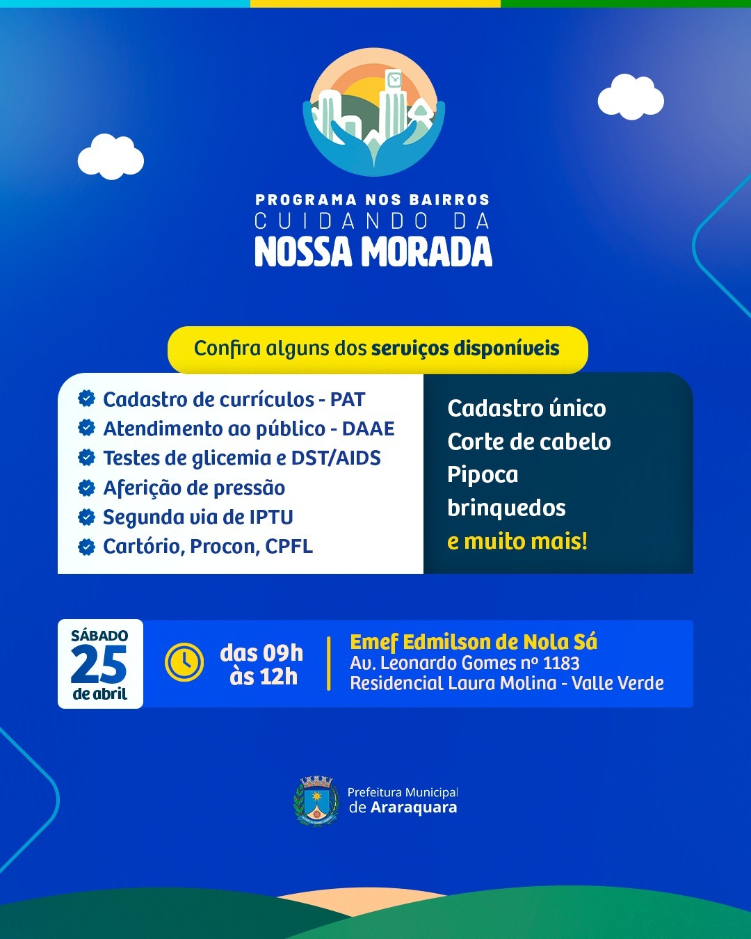 DAAE NOS BAIRROS: CUIDANDO DA NOSSA MORADA RETORNA COM AÇÃO NO VALLE VERDE