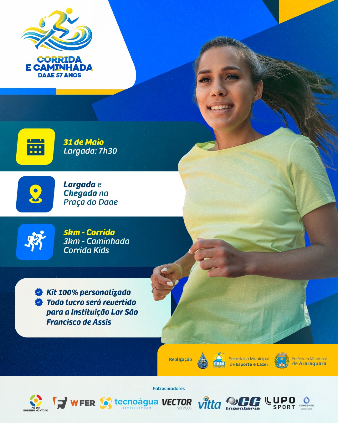 Leia mais sobre o artigo 5ª CORRIDA E CAMINHADA DO DAAE COMEMORA OS 57 ANOS DE FUNDAÇÃO DA AUTARQUIA