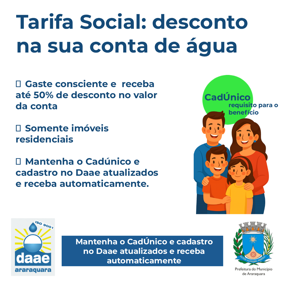 VOCÊ SABE O QUE É A TARIFA SOCIAL?