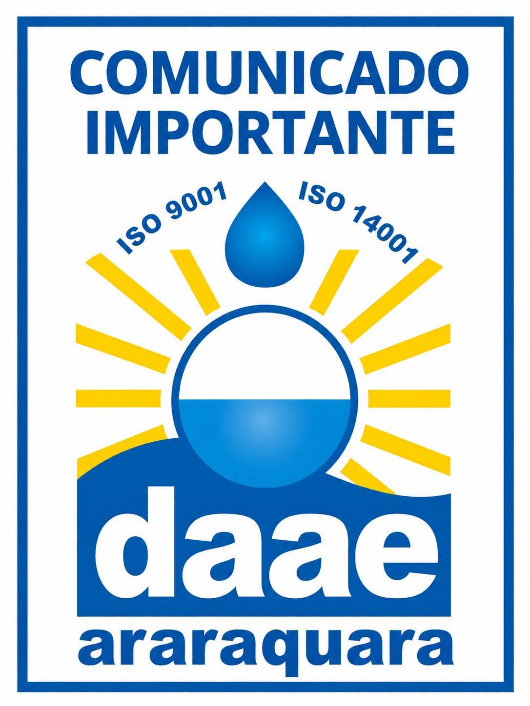 COMUNICADO: TELEFONES FIXOS DO DAAE FICARÃO INDISPONÍVEIS POR 2 HORAS NESTA SEGUNDA-FEIRA (24/08)